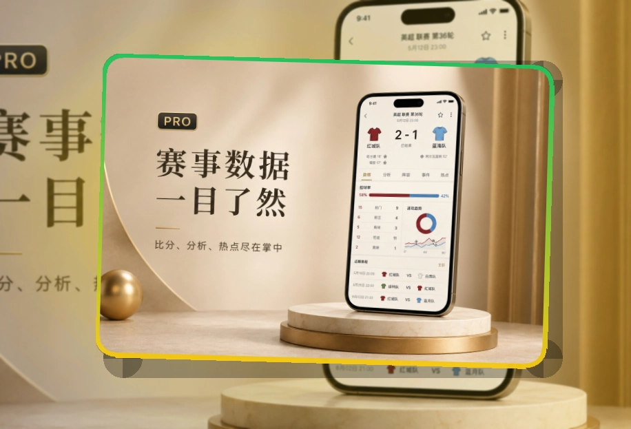 赛况仪表盘 · 手机端看球入口 · 赛况信息集中呈现界面展示